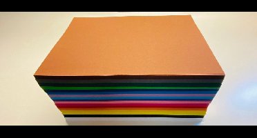 Vouwbladen mini 5 x 5 cm 500 vel assorti