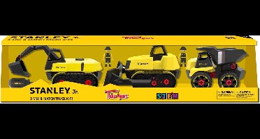 Stanley Jr. Demonteerbare Speelgoedvoertuigen 3 delige set (Kiepwagen, Bulldozer en Kraan) - 3 jaar