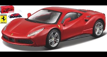 Bburago FERRARI 488 GTB 1:43 - rood
