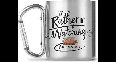Friends: Rather Be Watching Roestvrij Stalen Karabijnhaak Mok