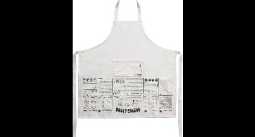 Suck Uk Keukenschort 89 Cm Katoen Crème/zwart One-size