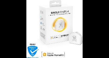 FIBARO Single Switch - Werkt alleen met Apple Homekit - Inbouw schakelaar - 1800W