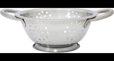 Cosy & Trendy Vergiet met Handvaten - Ø18 x (H)8cm - RVS