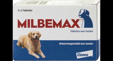 Milbemax Hond Ontwormingstabletten - Grote Hond - 2 x 2 tabletten