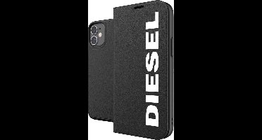 Diesel Booklet Case kunstleer hoesje voor iPhone 12 mini - zwart