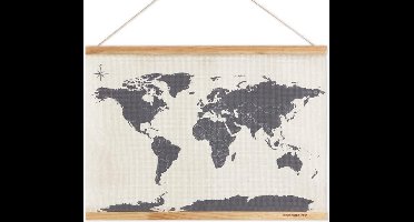 Borduur Wereldkaart - Stich World Map
