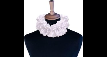 Witbaard Pietenkraag Satijn Wit One-size