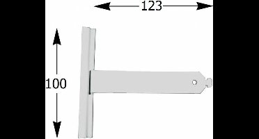 Selve Ophangveer rolluik, lengte 123 t/m 198 mm, mini-E profiel - Rolluik ophangveren
