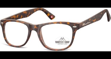 Montana Leesbril Mr67 Bruin Turtle Sterkte +3.50
