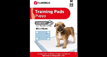 Flamingo Puppy Trainingsmat Comfort - Lichtblauw - 60 x 40 cm - 20 stuks
