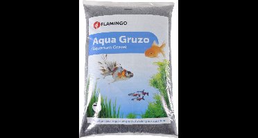 Aquarium – Flamingo Grind Gruzo Fijn – zwart – 9 kg – decoratief aquariumgrind – natuurlijke bodem voor vissen & planten – Europese kwaliteit