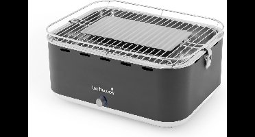 Barbecook Carlo - Tafel BBQ - Houtskool BBQ barbecue - Incl. Draagtas - Urban Grey - 44 x 33 x 21cm