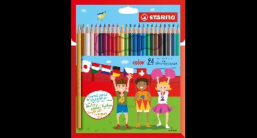 STABILO Color - Kleurpotloden - Intense Kleuren En Makkelijke Kleurafgifte - Etui Met 24 Kleuren