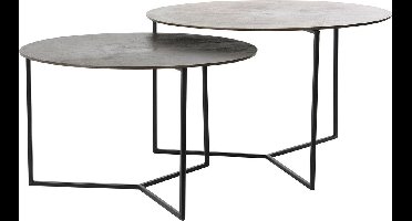 Light & Living Socos Salontafel - Antiek Olie Brons - Ø65 + Ø75 cm