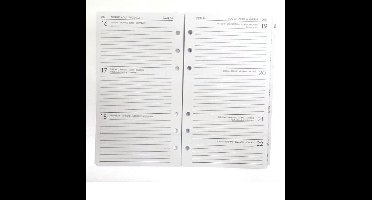 Lugano Agenda Vulling 2022 - Standaard  WIT