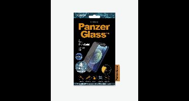 PanzerGlass Screenprotector geschikt voor Apple iPhone 12 Mini Glazen | PanzerGlass Edge to Edge Screenprotector - Case Friendly - Zwart