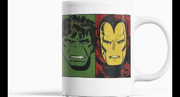 Marvel Comics - Retro Helden Gezichten Mok