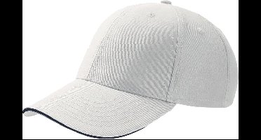 Atlantis Sport Sandwich 6 Panel Baseball Cap (Pakket van 2) (Wit/Zwaar)