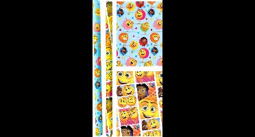 Emoji - Smiley cadeau inpakpapier 200 x 70 cm – 5 Rollen
