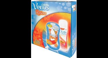 Gillette Venus - Riviera - Geschenkset - Scheermes + Satin Care scheergel