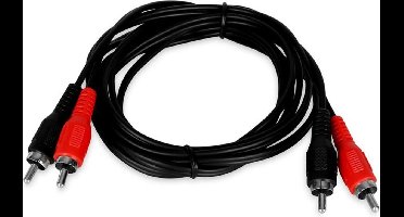 Stereo Tulp Kabel - 1,5 meter - Zwart