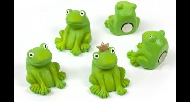 Trendform Kikker magneetset 5 stuks - koelkastmagneetjes