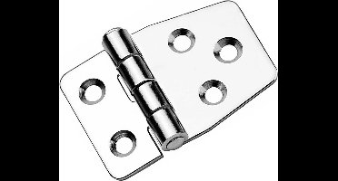 FES Marine - RVS scharnier ongelijkzijdig 59x40x1,7mm - PER 2