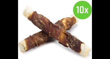 Beeztees Kauwstick Eend 15 cm 2 Stuks - hondensnack - 10 verpakkingen