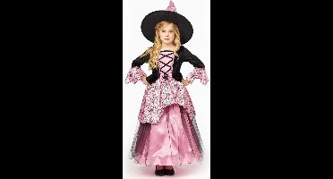 Heksenjurk Kind Roze Premium + Hoed - Maat 152