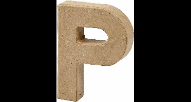Letter, P, H: 10 cm, B: 7,7 cm, dikte 1,7 cm, 1 stuk