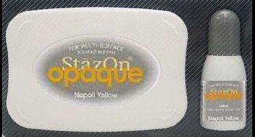 Inktkussen Stazon + Navulling, Napoli Yellow (1 st)
