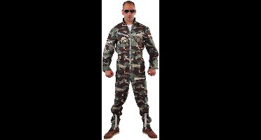Magic Design Verkleedpak Jetfighter Polyester Groen/bruin Mt Xl