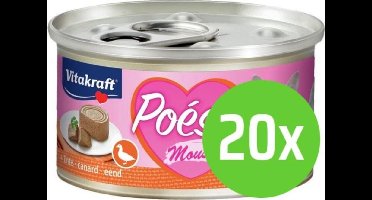 Vitakraft - Kat natvoer - Poesie - Eend - 20 x 85gram