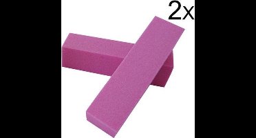 Hiden - Nagel buffer - Nagel producten - Mooi & Gezond - Nagels - Nail Art - 2 stuks - Roze