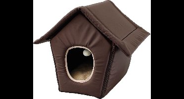 Flamingo Kattenkussen Cathome opvouwbaar Cosy Cottage  - Bruin -  20 x 44 x 34 cm