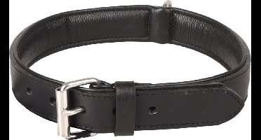 Hond Halsband Gevoerd Gevuld Arizona Zwart XL 45-55cm 32mm