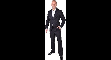 Magic Design Colbert Heren Polyester Zwart Basic Maat Xs