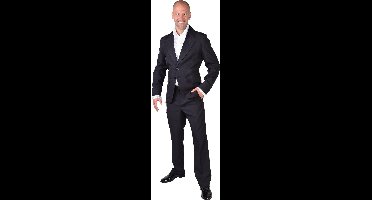 Magic Design Colbert Heren Polyester Zwart Basic Maat Xl