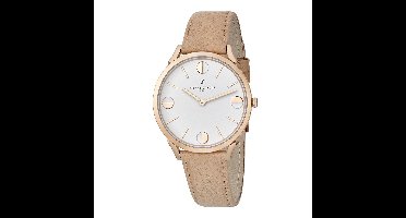 Pierre Cardin Pigalle Half Moon CPI.2011 Horloge - Leer - Crème - Ø 40 mm