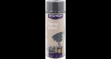 Spectrum Spuitverf | Spuitlak | Spuitbus | Antraciet Hoogglans| Sneldrogend | Binnen & Buiten| 400ml Spuitverf | Spuitlak | Spuitbus | Antraciet Hoogglans| Sneldrogend | Binnen & Buiten| 400ml Spuitverf | Spray paint | Spuitbus | Antraciet Hoogglans|