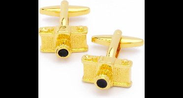 Manchetknopen - Camera Fototoestel Fotocamera Goud