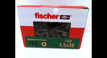 Kruiskop PZ2 schroeven 3,5 x 30 - 100 stuks - Verzonken kop Schroefdiameter: 35 Schroeflengte: 30 mm