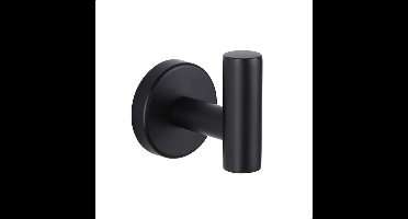 Igoods Handdoekhaakje - Badkamerhaakje - Ophanghaakje - Badjas - RVS - Zwart