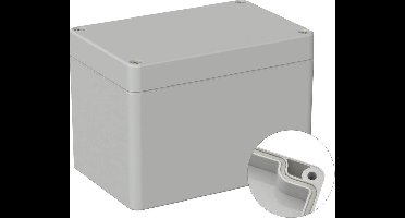 TRU COMPONENTS TC-9065500 Outdoorbehuizing 120 x 80 x 85 Polycarbonaat Grijs-wit (RAL 7035) 1 stuk(s)