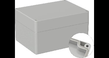 TRU COMPONENTS TC-9065528 Outdoorbehuizing 160 x 120 x 90 Polycarbonaat Grijs-wit (RAL 7035) 1 stuk(s)