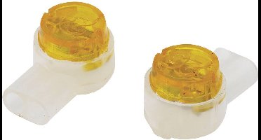 TRU COMPONENTS Draadconnector Flexibel: 0.13-0.65 mm² Massief: 0.13-0.65 mm² Aantal polen: 2 100 stuk(s) Geel