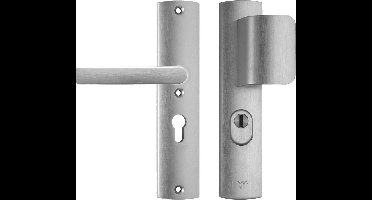 AXA smalschild bi en bu, alu, F1 alu naturel, (lxb) 242x52mm