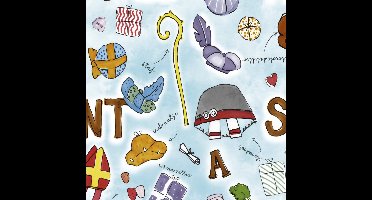 Kangaro toonbankrol - Sint blauw - 30 cm x 200 meter - 80 gram - K-S692099-1-30