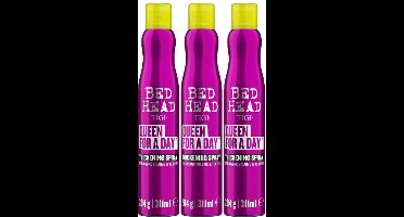 Bed Head by TIGI - Queen For A Day - Haarspray - Volume Spray - Voor dun haar - voordeelverpakking - 3 x 311ml