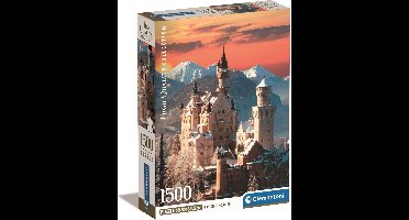 Clementoni - Puzzel - 1500 Stukjes - Neuschwanstein Kasteel - Puzzel Voor Volwassenen